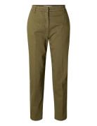 Slfvera-Rita Mw Cropped Pant Noos Selected Khaki