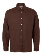 Slhregkylian Mix Ls Shirt Selected Brown
