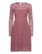 Vikalila L/S Lace Dress - Noos Vila Pink