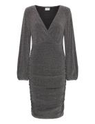 Vicaro L/S V-Neck Midi Dress/Dc/1 Vila Silver