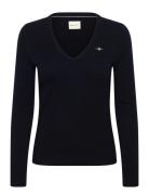Lambswool Blend V-Neck GANT Black