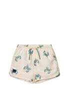Aiden Printed Board Shorts Liewood Cream