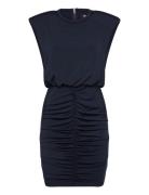 Slinky Ruched Mini Dress ROTATE Birger Christensen Navy