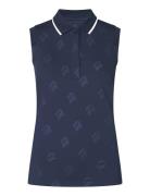Deni Sleeveless Poloshirt Röhnisch Navy