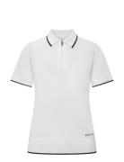 Knitted Polo Top Röhnisch White