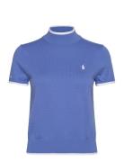 Short-Sleeve Mockneck Sweater Ralph Lauren Golf Blue