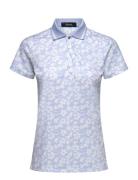 Tailored Fit Floral Polo Shirt Ralph Lauren Golf Blue