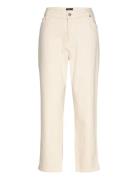 High-Rise Straight Ankle Jean Lauren Women Cream
