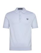 Cotton Knitted Shirt Fred Perry Blue