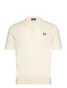Cotton Knitted Shirt Fred Perry Cream