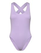 Nike Elevated Essential Pucker Crossback Piece NIKE SWIM Purple