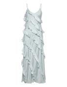 Jiselle Frill Dress Twist & Tango Blue