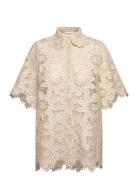 Ari Guipure Lace Shirt Malina Cream