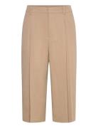 Lyocell Pleated Bermuda Shorts Mango Beige