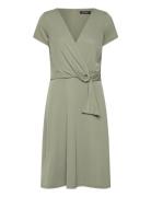 Surplice Jersey Dress Lauren Ralph Lauren Green