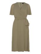 Belted Georgette Dress Lauren Ralph Lauren Green