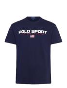 Classic Fit Polo Sport Jersey T-Shirt Polo Ralph Lauren Navy