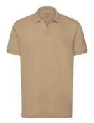 Custom Slim Fit Stretch Mesh Polo Shirt Polo Ralph Lauren Beige
