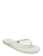 Raquel Leather Flip-Flop Lauren Ralph Lauren White