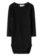 Nbnwax Wool Rib Ls Body Noos Name It Black