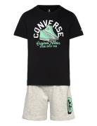 Ks-Knit Short Set Converse Grey