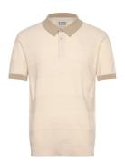 Regular-Fit Knitted T On T Striped Polo Scotch & Soda Cream