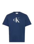 Ss Hero Monologo Tee 20S Calvin Klein Jeans Blue