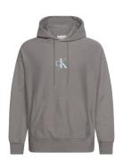 Premium Terry Micro Monologo Hoo Calvin Klein Jeans Grey
