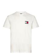 Tjm Reg Flag Graph Bckprnt T Ext Tommy Jeans White