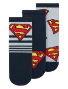 Nmmjasper Superman 3P Sock Wab Name It Patterned