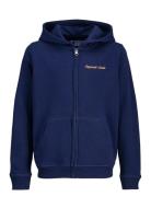 Jornorrebro Emb Sweat Zip Hood Jnr Jack & J S Navy