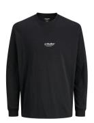 Jjesoho Tee Ls Crew Neck Noos Jnr Jack & J S Black