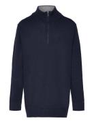 Zip Neck Jumper Mango Navy