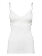 Rwbeatha Sl Strap Lace Top Rosemunde White