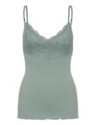 Rwbeatha Sl Strap Lace Top Rosemunde Green