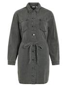 Vikiki L/S Denim Shirt Dress Dgd Vila Grey