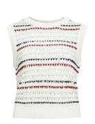 Objzelia S/L Re Knit Top 140 Object White