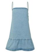 Pcnoel Short Slip Denim Dress D2D Fsy Pp Pieces Blue