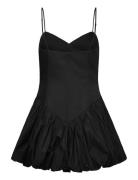 Lissett Poplin Mini Dress Bardot Black