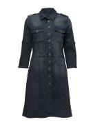 Uniform Dress Cream Blue