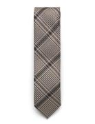 Checked Tie 7 Cm Lindbergh Black Brown