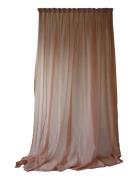 Sheer Hotel Curtain Double Width Mimou Brown