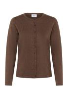 A8661, Milasz R-Neck Cardigan Saint Tropez Brown