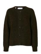 Slflulu Ls Knit Short Cardigan Noos Selected Black
