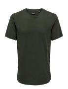 Onsmatt Life Longy Ss Tee ONLY & SONS Green