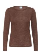 Garimasz Wool Ls Blouse Saint Tropez Brown