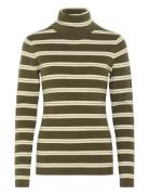 Slspina Stri Ped Rollneck Soaked In Luxury Khaki