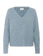 Kaniel V-Neck Pullover Kaffe Blue