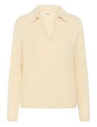 Slspina Regular Polo Pullover Ls Soaked In Luxury Cream