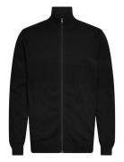 Zip Through Purl Cardigan Lindbergh Black